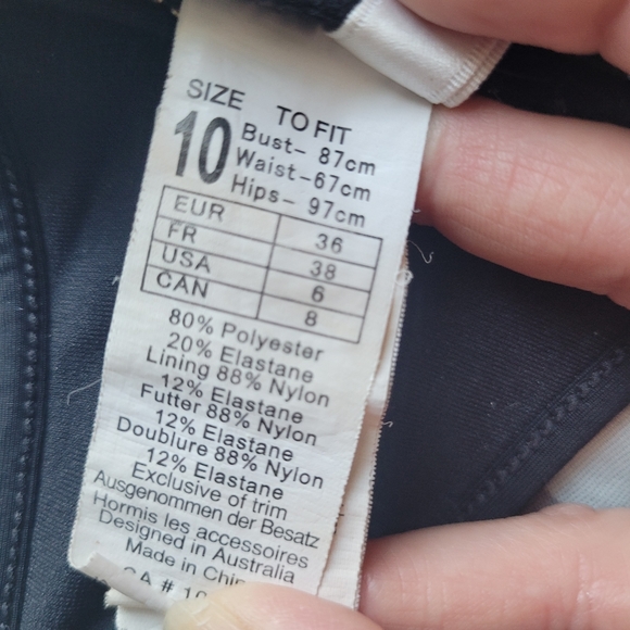 Seafolly Bandwave Bikini Set, VGUC, Size 6 - Picture 9 of 14